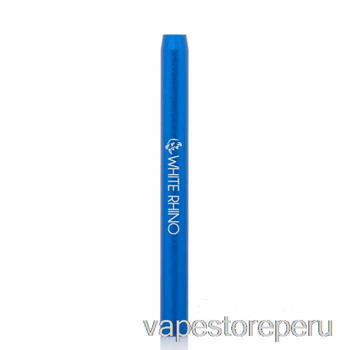 Vape Recargable Rinoceronte Blanco Murciélago De Metal Tubo De Prueba Azul